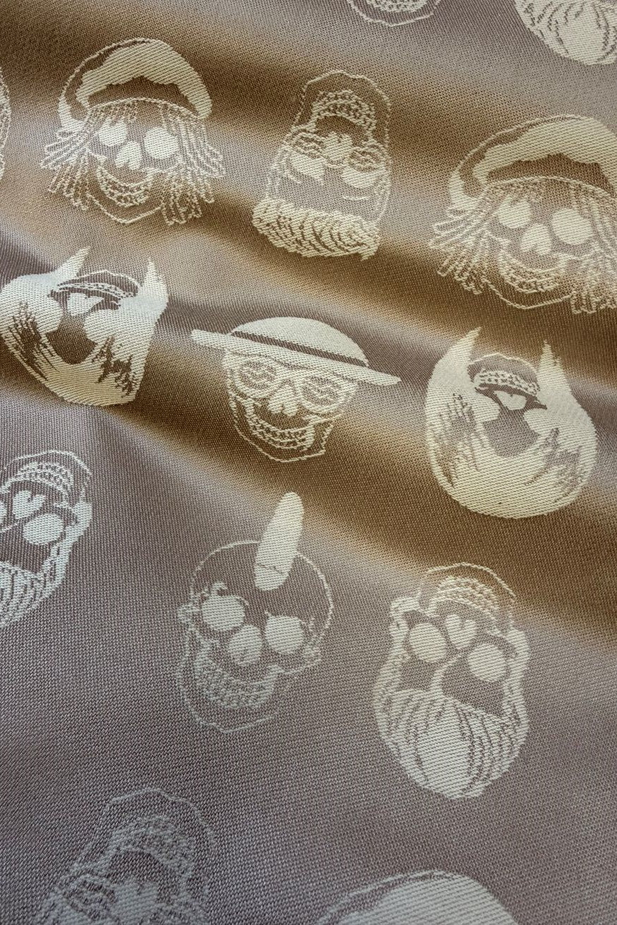 Bolso hipster Calaveras beige