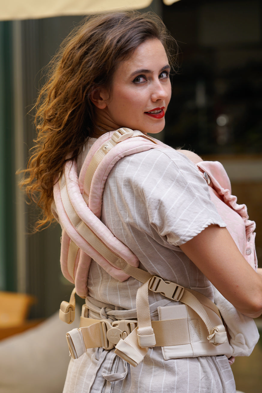 Porte-Bébé Flip X Rose / crème à base de chasse - Taille: unisize