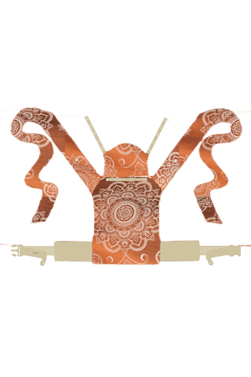 Porte-Bébé WrapStar Mandala Latte Macchiato x Bambou inversé - KOKADI