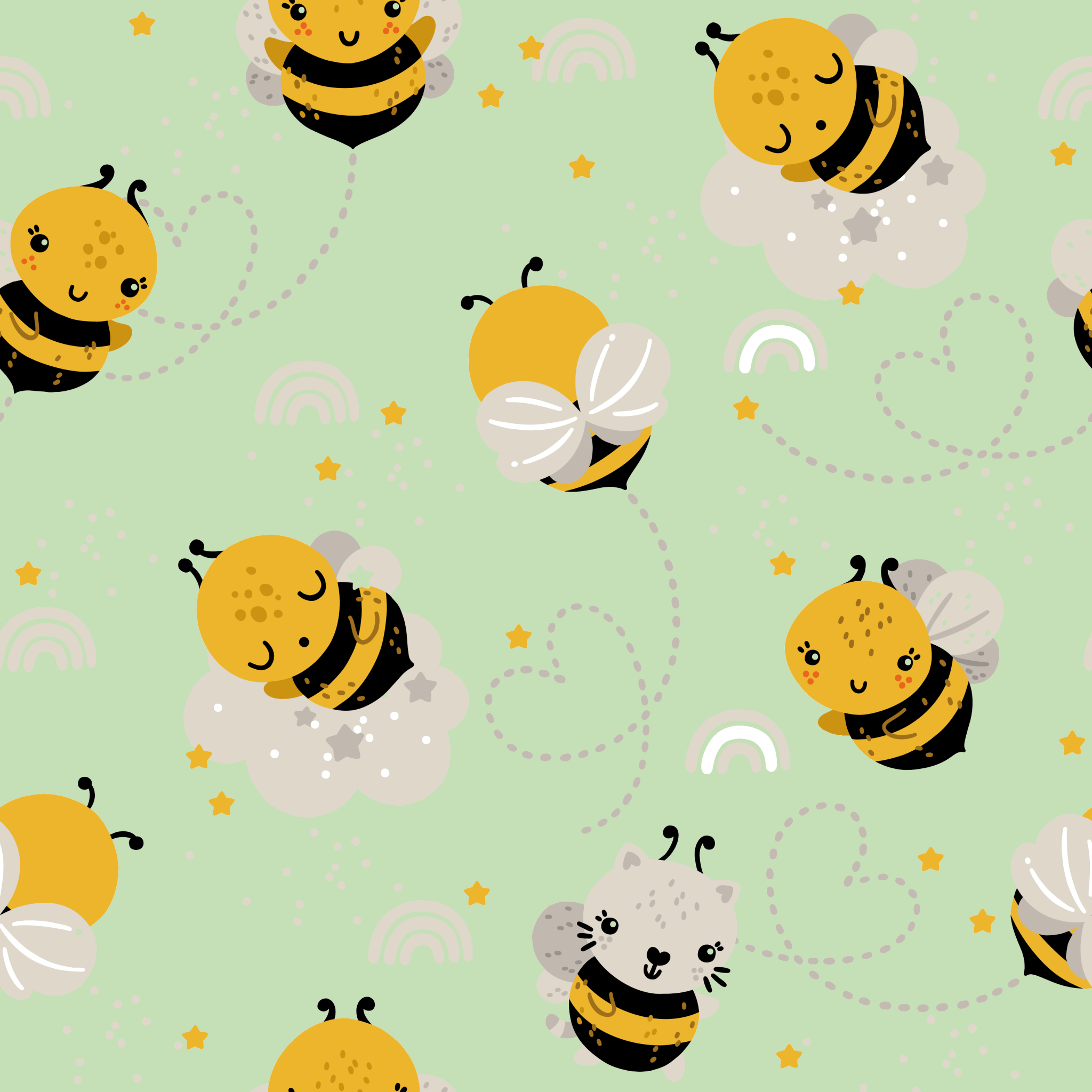 Écharpe de portage Abeille Miracle Lorenz - KOKADI