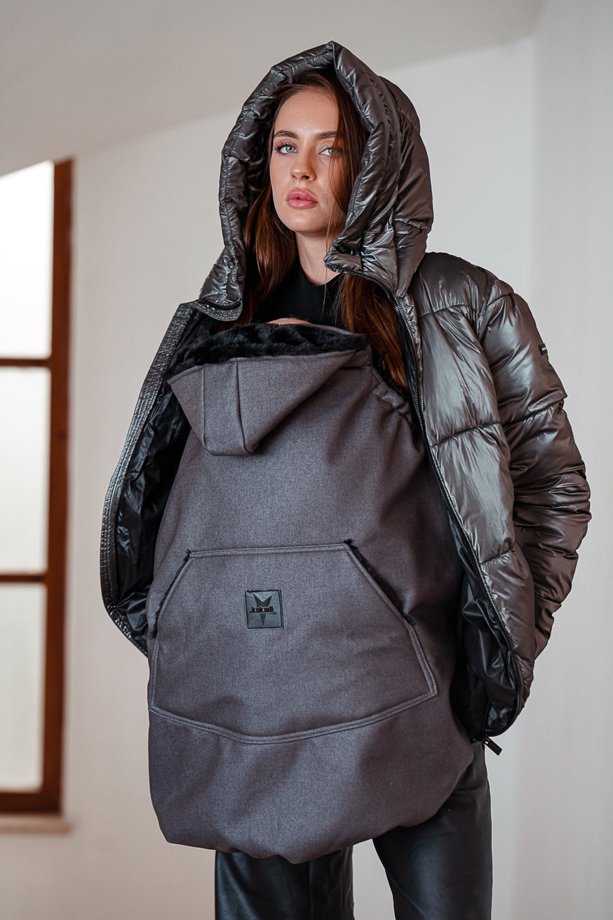 Juste M. Gray Softshell Tragcover