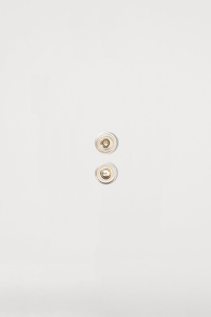 Bouton poussoir mâle argent (neuf) - KOKADI