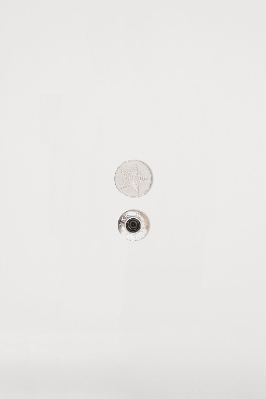 Bouton poussoir femelle argenté (neuf) - KOKADI