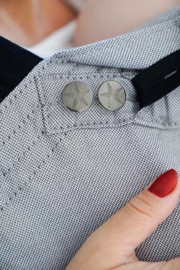 Bouton jean anthracite - KOKADI