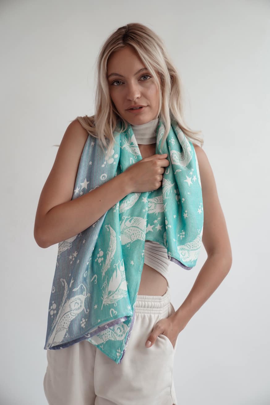 Serviette câline plumes Milla - KOKADI