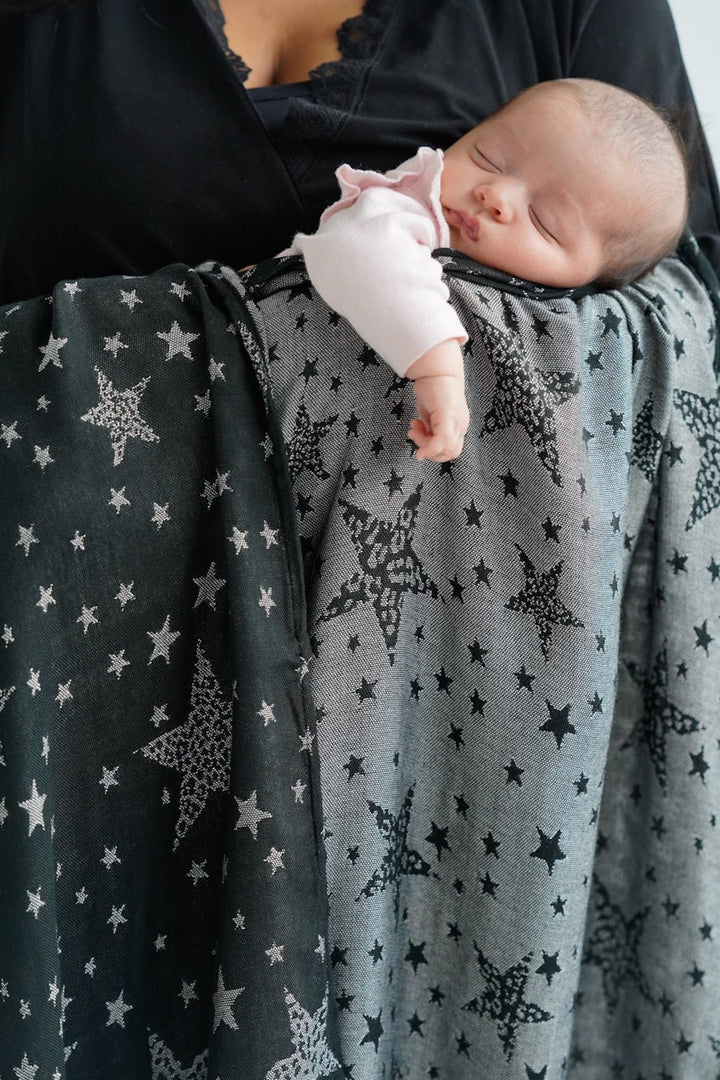 Kuscheltuch Leo Sterne Monochrom - KOKADI