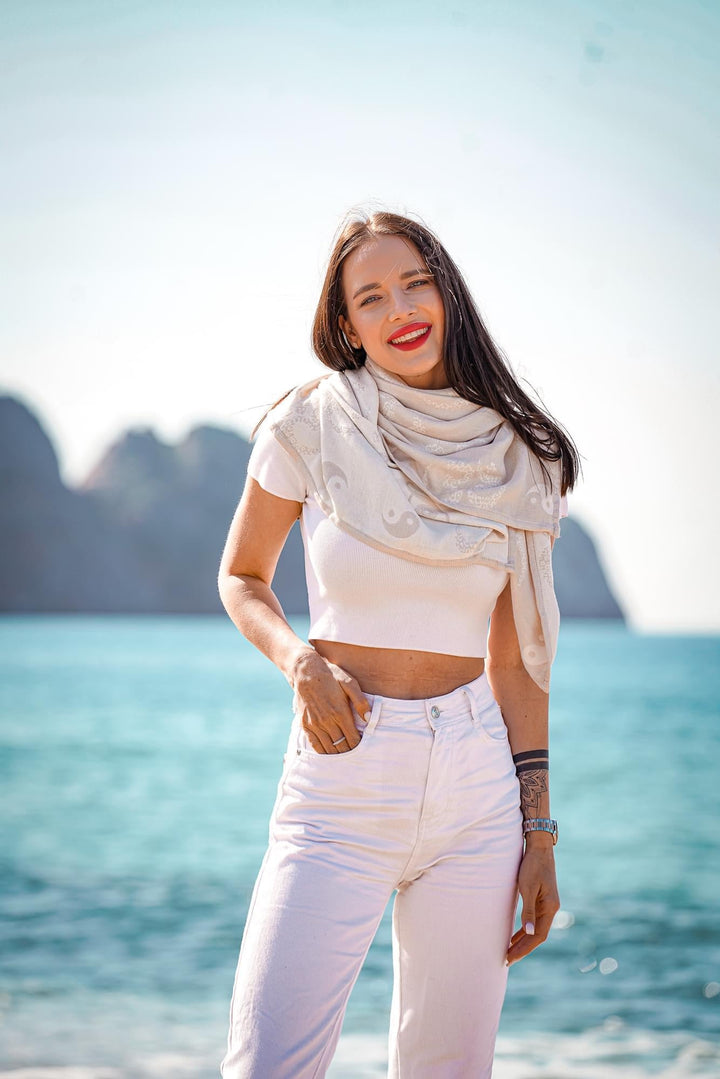 Serviette câline Om Shanti Inner Light - KOKADI