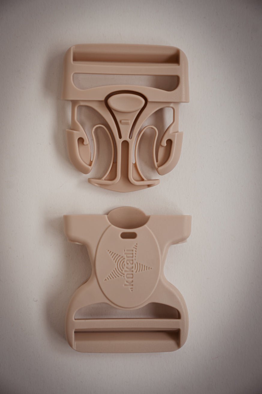 Boucle fermoir étoile crème 50mm - KOKADI