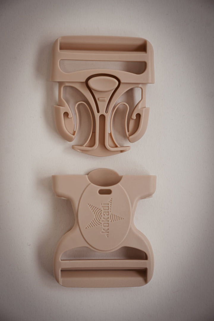 Boucle fermoir étoile crème 50mm - KOKADI